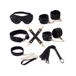 Zestaw Stary Nights 7Pcs Bondage Kit Black Stary Pu Liebe Seele - 2