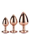 Zestaw Korków Gleaming Love Rose Gold Plug Set Dreamtoys - 3