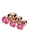 Zestaw Korków Gleaming Love Rose Gold Plug Set Dreamtoys - 4