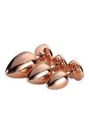 Zestaw Korków Gleaming Love Rose Gold Plug Set Dreamtoys - 5