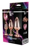 Zestaw Korków Gleaming Love Rose Gold Plug Set Dreamtoys - 6