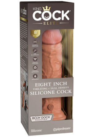Wibrujące Dildo King Cock Elite Silicone Dual Density Cock 8 Pipedream