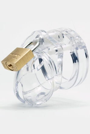 Poliwęglanowy Pas Cnoty Mini Me Chastity Cage Clear CB-X