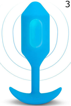 Korek analny Vibrating Snug Plug 3 Blue b-Vibe