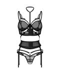 Komplet 3-Częściowy Premisis Black L/Xl Premium Obsessive - 7