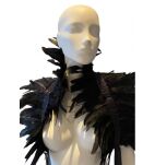Szal z piór Feather Shoulder Wrap Black Kinky Diva - 3