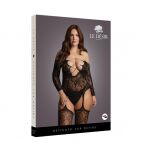Bodystocking Criss Cross Neck Black Osx Le Désir - 3
