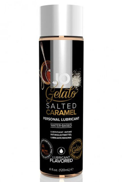 Lubrykant Jadalny O Smaku Lodów Solony Karmel Gelato Salted Caramel Lubricant Water-Based 120Ml System JO