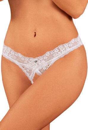 Heavenlly crotchless thong Stringi otwarty krok