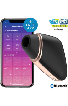 Stymulator Łechtaczki Love Triangle Black With App Satisfyer