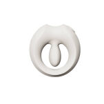 Pierścień erekcyjny ze stymulatorem Apis Ivory White Zalo - 2