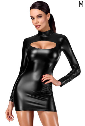 Sukienka F366 Vixen Cut-Out Bodycon Dres M Noir Handmade