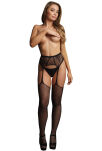 Pończochy Fishnet And Lace Garterbelt Stockings Black Os Le Désir - 2
