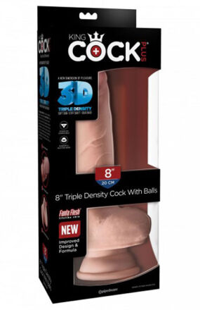 King Cock Plus 8" Triple Density Cock with Balls