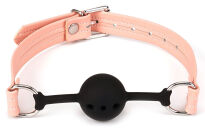 Liebe Seele knebel Pink Organosilicon Ball Gag - 2