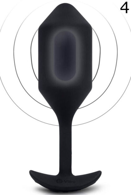 Korek analny Vibrating Snug Plug 4 Black b-Vibe