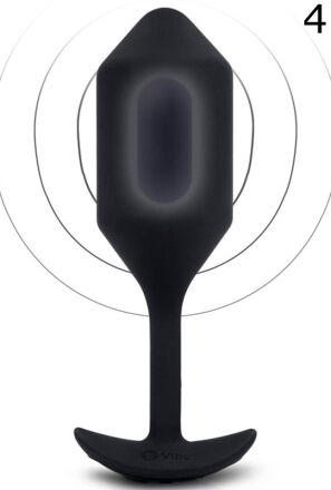 Korek analny Vibrating Snug Plug 4 Black b-Vibe