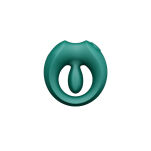 Pierścień erekcyjny ze stymulatorem Apis Turquoise Green Zalo - 4