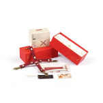 Uprząż Kinbaku Ukiyoe Red Rosy Leather Hogtie Liebe Seele - 4