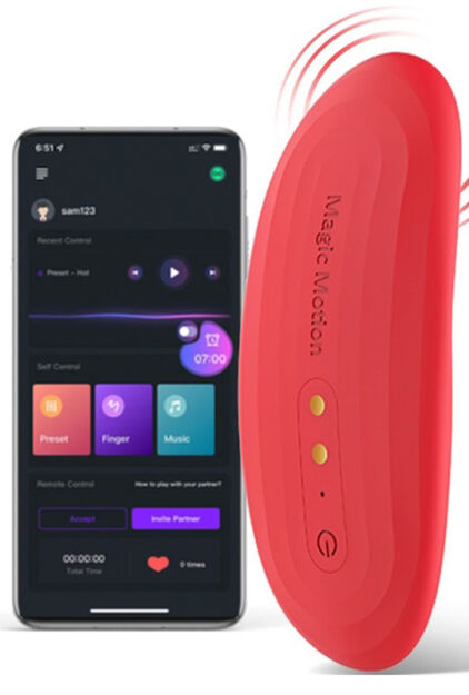 Wibrator Nyx Smart Panty Vibrator Red Magic Motion