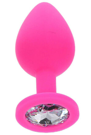 Korek Analny Toyjoy Anal Play Diamond Booty Jewel Medium Pink TOYJOY
