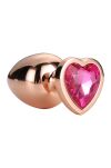 Korek Analny Gleaming Love Rose Gold Plug Medium Dreamtoys - 3