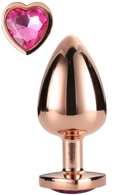 Korek Analny Gleaming Love Rose Gold Plug Medium Dreamtoys
