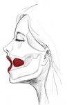 Niewidzialny Knebel Rozwieracz Upko Invisible Mouth Gag Black Straps UPKO - 9