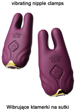 Wibrujące Klamerki Na Sutki Nave Velvet Purple Zalo