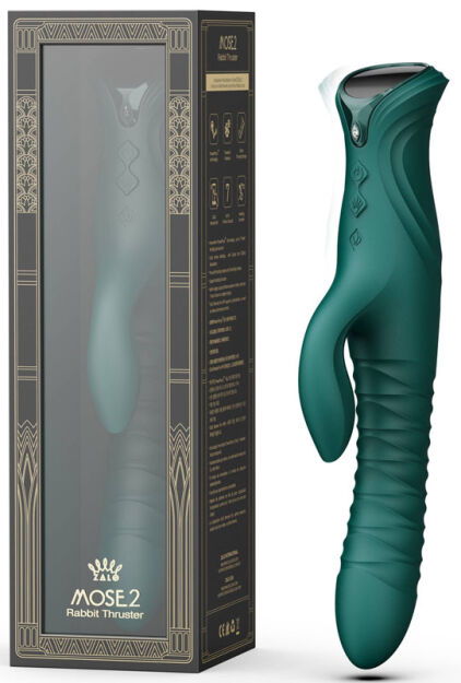 Wibrator króliczek Mose 2 Turquoise Green Zalo