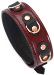 Liebe Seele obróżka ze smyczą Wine Red Collar and Leash - 3