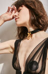 Elegancka Obróżka Ze Skóry Upko Leather Cosplay Choker UPKO - 2