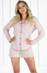 Rose Powder Pink Piżama - 3