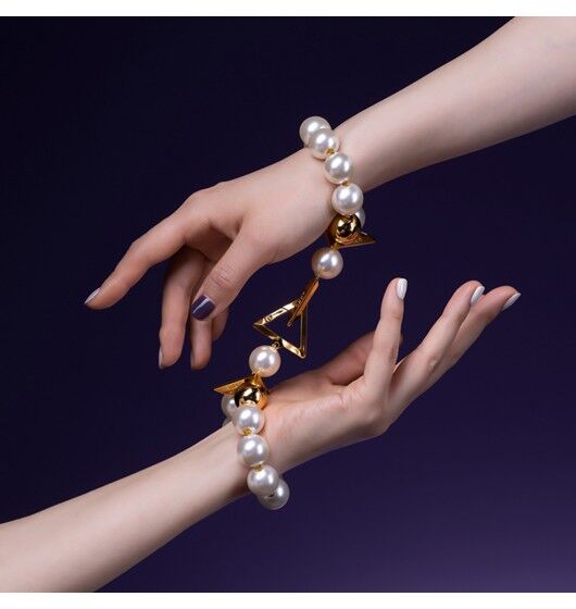 Biżuteryjne Kajdanki Upko Moist Eyes Pearl Bracelet / Handcuffs UPKO