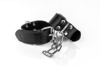 Kajdanki wąskie czarne S Primal Bond Whips - 2