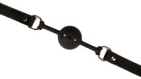 Knebel Boudoir Amor Black Ball Gag Liebe Seele - 4