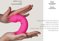 Silikonowe Dildo Premium Hitsens Model 2 Pink Adrien Lastic - 3