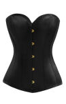 Czarny Gorset Zasłaniający Piersi Upko Black Overbust Corset M UPKO - 8
