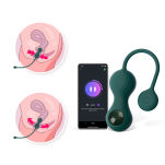 Kulki Do Ćwiczeń Mięśni Kegla Crystal Duo Green Magic Motion - 3