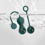 Kulki Do Ćwiczeń Mięśni Kegla Crystal Duo Green Magic Motion - 5