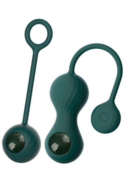 Kulki Do Ćwiczeń Mięśni Kegla Crystal Duo Green Magic Motion