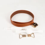 Zestaw Knebli Ball-Gag & Gag-Bite Set Brown LOCKINK - 6