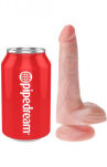 6' Cock With Balls Flesh Dildo Z Jądrami Cieliste 15Cm King Cock - 5