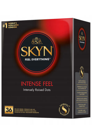 Prezerwatywy Nielateksowe Z Wypustkami Skyn Intense Feel 36 Unimil