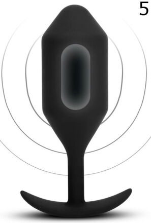 Korek analny Vibrating Snug Plug 5 Black b-Vibe