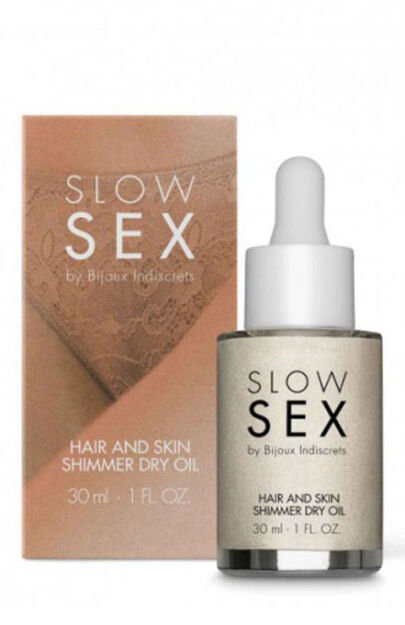 Olejek Slow Sex Hair and Skin Shimmer Dry Oil Bijoux Indiscrets