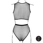 Komplet 2 Pc Crop Top Black OS Le Desir - 8