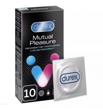 Prezerwatywy Lateksowe Ze Środkiem Opóźniającym Wytrysk Mutual Pleasure 10Szt. Durex