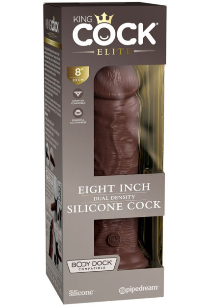 Dildo 20Cm King Cock Elite Dual Density Cock Brown Pipedream