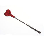 Liebe Seele szpicruta Kinbaku Ukiyoe Red Rosy Leather Mini Crop - 2
